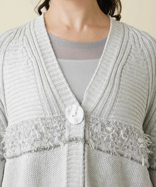Leilian PLUS HOUSE / レリアンプラスハウス カーディガン・ボレロ | ショート丈ニットカーディガン | 詳細7