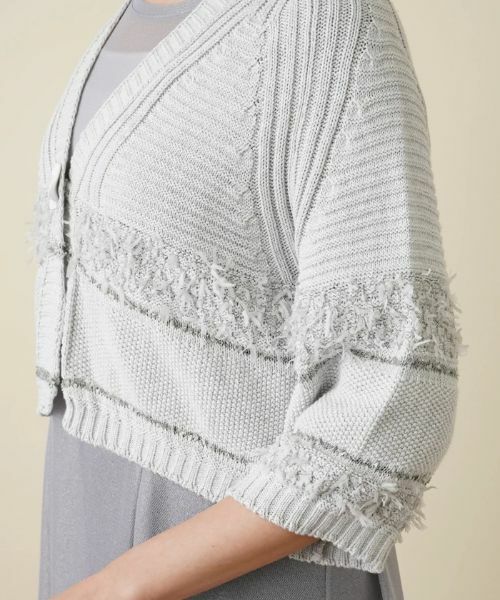 Leilian PLUS HOUSE / レリアンプラスハウス カーディガン・ボレロ | ショート丈ニットカーディガン | 詳細9