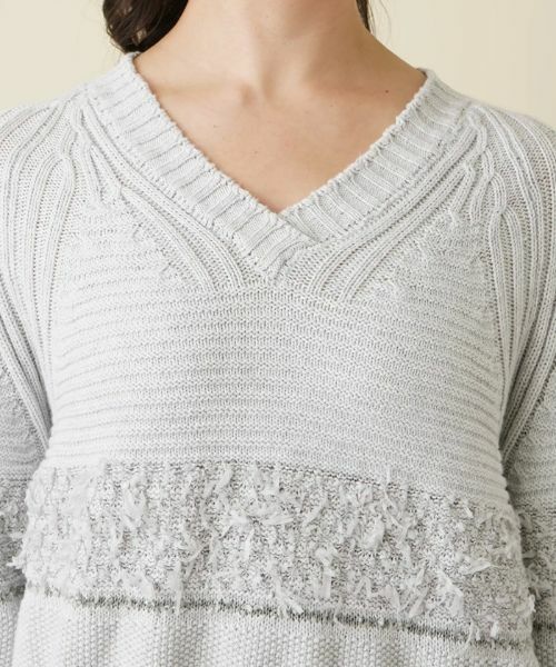 Leilian PLUS HOUSE / レリアンプラスハウス ニット・セーター | Vネックニットプルオーバー | 詳細11