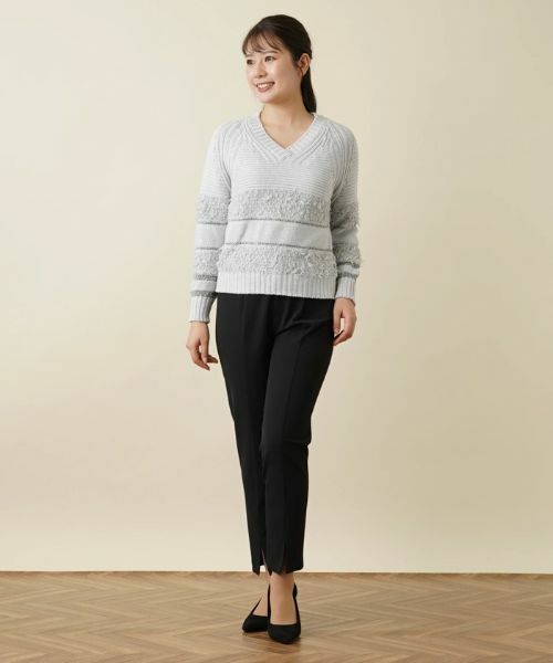 Leilian PLUS HOUSE / レリアンプラスハウス ニット・セーター | Vネックニットプルオーバー | 詳細4