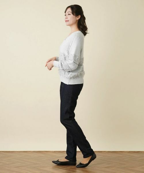 Leilian PLUS HOUSE / レリアンプラスハウス ニット・セーター | Vネックニットプルオーバー | 詳細6