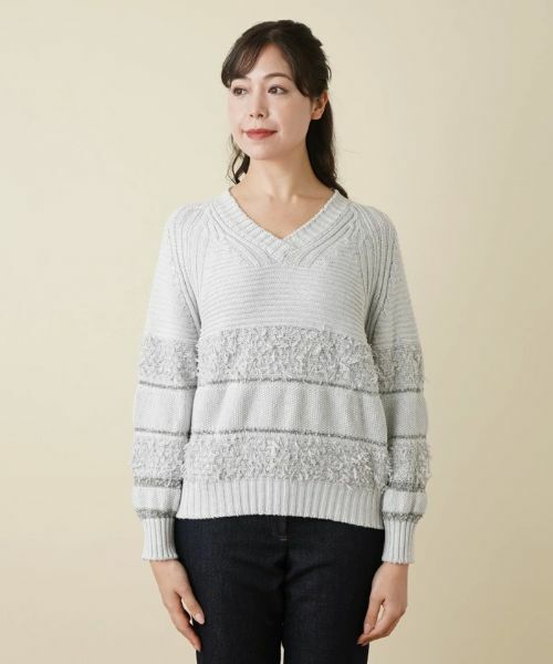 Leilian PLUS HOUSE / レリアンプラスハウス ニット・セーター | Vネックニットプルオーバー | 詳細8