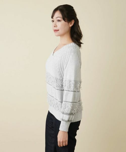 Leilian PLUS HOUSE / レリアンプラスハウス ニット・セーター | Vネックニットプルオーバー | 詳細9