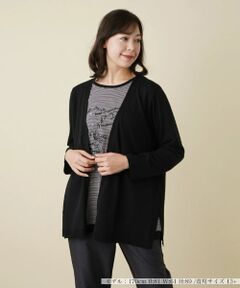 Leilian PLUS HOUSE / レリアンプラスハウス カーディガン・ボレロ | ニットカーディガン【プラス企画】
