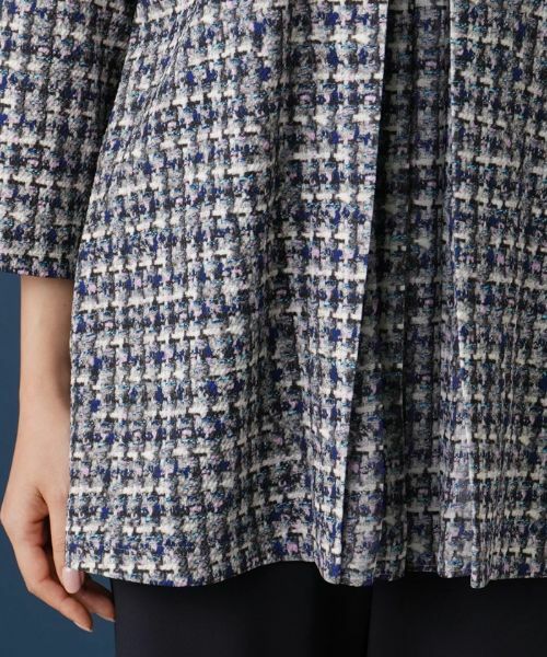 Leilian PLUS HOUSE / レリアンプラスハウス シャツ・ブラウス | ツイード調切替えブラウス【プラス企画】 | 詳細10