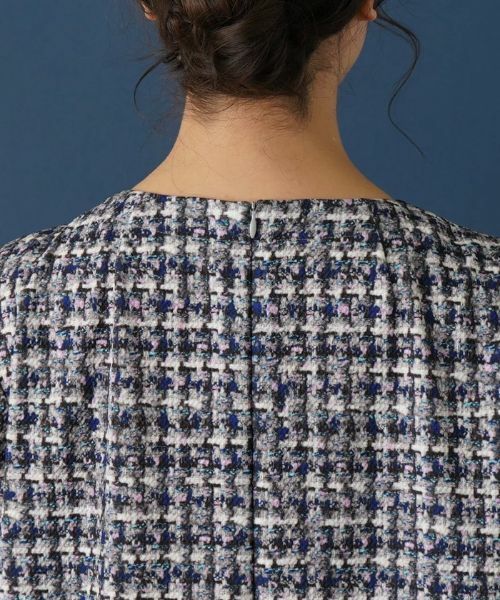 Leilian PLUS HOUSE / レリアンプラスハウス シャツ・ブラウス | ツイード調切替えブラウス【プラス企画】 | 詳細8