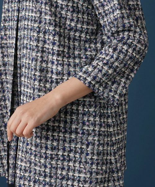 Leilian PLUS HOUSE / レリアンプラスハウス シャツ・ブラウス | ツイード調切替えブラウス【プラス企画】 | 詳細9