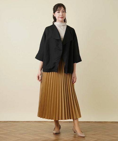 Leilian PLUS HOUSE / レリアンプラスハウス テーラードジャケット | ノーカラージャケット【BOURGE】 | 詳細1