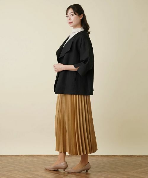 Leilian PLUS HOUSE / レリアンプラスハウス テーラードジャケット | ノーカラージャケット【BOURGE】 | 詳細2