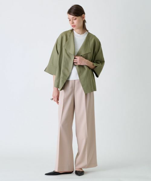 Leilian PLUS HOUSE / レリアンプラスハウス テーラードジャケット | ノーカラージャケット【BOURGE】 | 詳細20