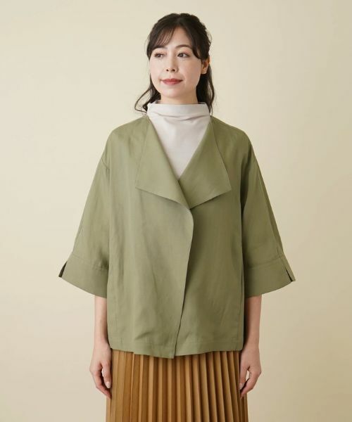 Leilian PLUS HOUSE / レリアンプラスハウス テーラードジャケット | ノーカラージャケット【BOURGE】 | 詳細28