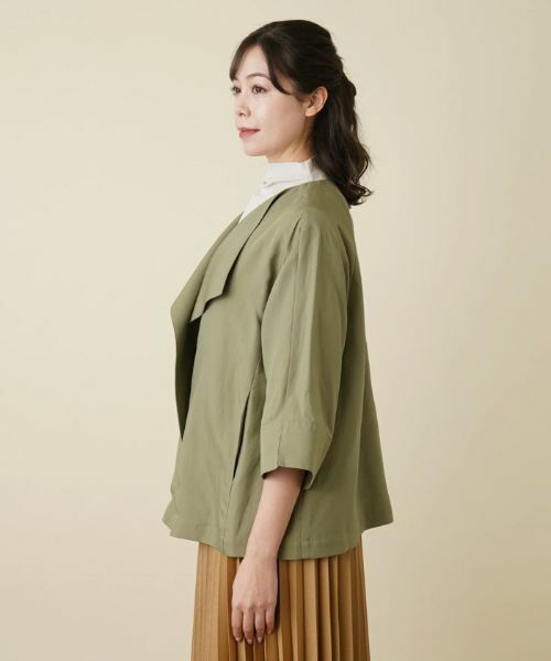 Leilian PLUS HOUSE / レリアンプラスハウス テーラードジャケット | ノーカラージャケット【BOURGE】 | 詳細29