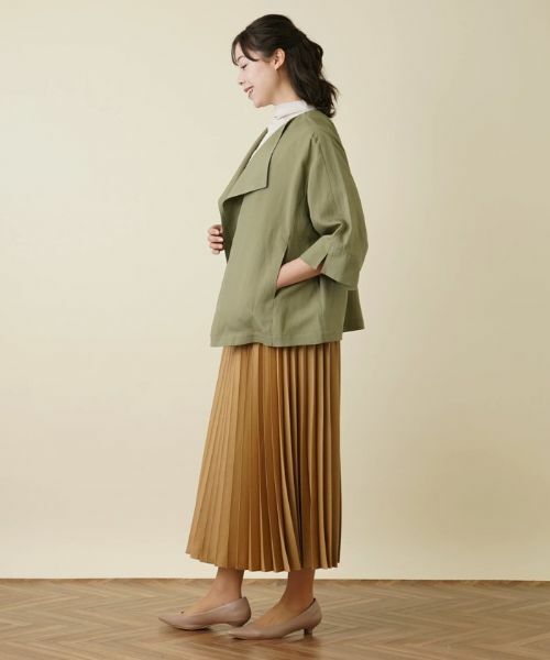 Leilian PLUS HOUSE / レリアンプラスハウス テーラードジャケット | ノーカラージャケット【BOURGE】 | 詳細5