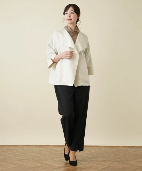 Leilian PLUS HOUSE / レリアンプラスハウス テーラードジャケット | ノーカラージャケット【BOURGE】 | 詳細7