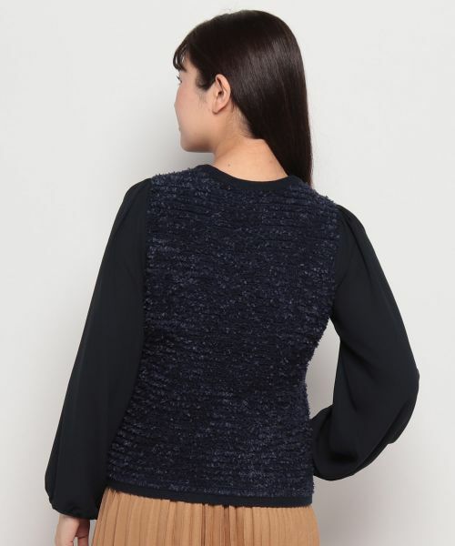 Leilian PLUS HOUSE / レリアンプラスハウス ニット・セーター | 異素材コンビプルオーバー【BOURGE】 | 詳細23