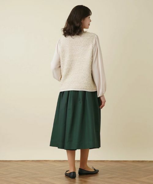 Leilian PLUS HOUSE / レリアンプラスハウス ニット・セーター | 異素材コンビプルオーバー【BOURGE】 | 詳細3