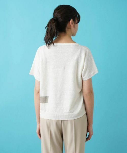 Leilian PLUS HOUSE / レリアンプラスハウス ニット・セーター | 半袖ニットプルオーバー【HAND】 | 詳細11