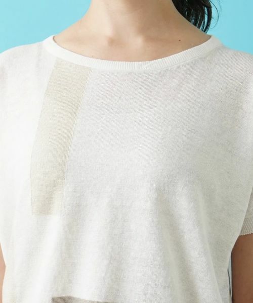 Leilian PLUS HOUSE / レリアンプラスハウス ニット・セーター | 半袖ニットプルオーバー【HAND】 | 詳細12