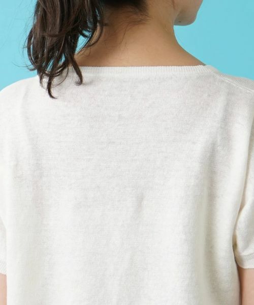 Leilian PLUS HOUSE / レリアンプラスハウス ニット・セーター | 半袖ニットプルオーバー【HAND】 | 詳細13