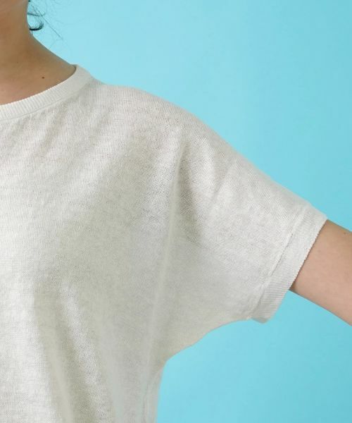 Leilian PLUS HOUSE / レリアンプラスハウス ニット・セーター | 半袖ニットプルオーバー【HAND】 | 詳細14
