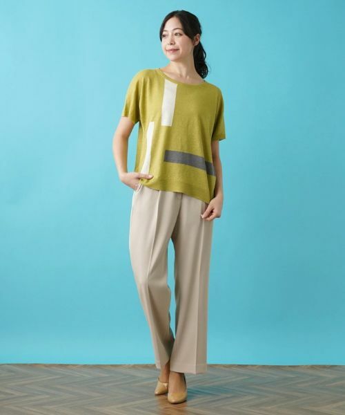 Leilian PLUS HOUSE / レリアンプラスハウス ニット・セーター | 半袖ニットプルオーバー【HAND】 | 詳細17