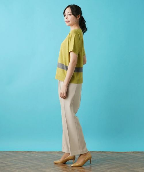 Leilian PLUS HOUSE / レリアンプラスハウス ニット・セーター | 半袖ニットプルオーバー【HAND】 | 詳細18