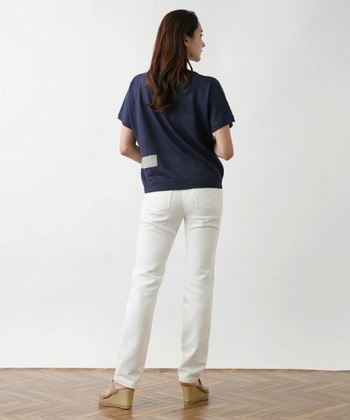 Leilian PLUS HOUSE / レリアンプラスハウス ニット・セーター | 半袖ニットプルオーバー【HAND】 | 詳細5