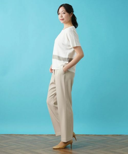 Leilian PLUS HOUSE / レリアンプラスハウス ニット・セーター | 半袖ニットプルオーバー【HAND】 | 詳細7