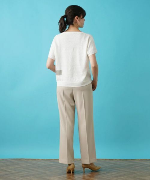 Leilian PLUS HOUSE / レリアンプラスハウス ニット・セーター | 半袖ニットプルオーバー【HAND】 | 詳細8