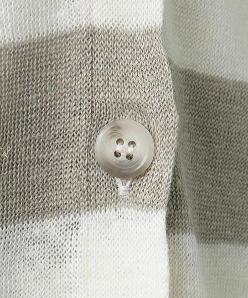 Leilian PLUS HOUSE / レリアンプラスハウス カーディガン・ボレロ | 配色ラインカーディガン【HAND】 | 詳細10