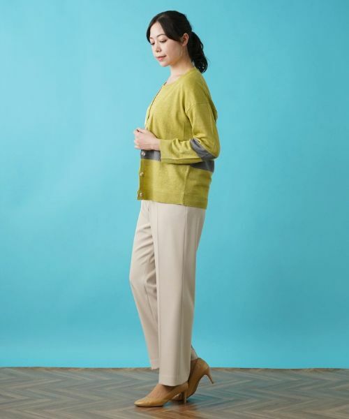 Leilian PLUS HOUSE / レリアンプラスハウス カーディガン・ボレロ | 配色ラインカーディガン【HAND】 | 詳細15