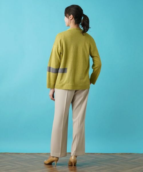 Leilian PLUS HOUSE / レリアンプラスハウス カーディガン・ボレロ | 配色ラインカーディガン【HAND】 | 詳細16
