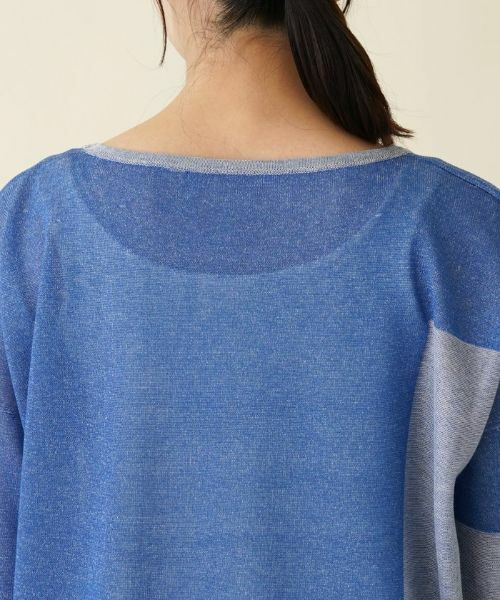 Leilian PLUS HOUSE / レリアンプラスハウス ニット・セーター | 配色セーター【HAND】 | 詳細11