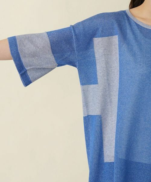 Leilian PLUS HOUSE / レリアンプラスハウス ニット・セーター | 配色セーター【HAND】 | 詳細13