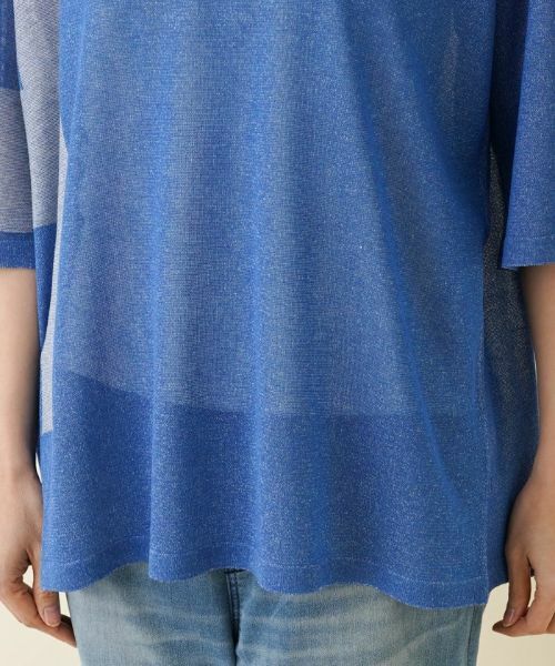 Leilian PLUS HOUSE / レリアンプラスハウス ニット・セーター | 配色セーター【HAND】 | 詳細14