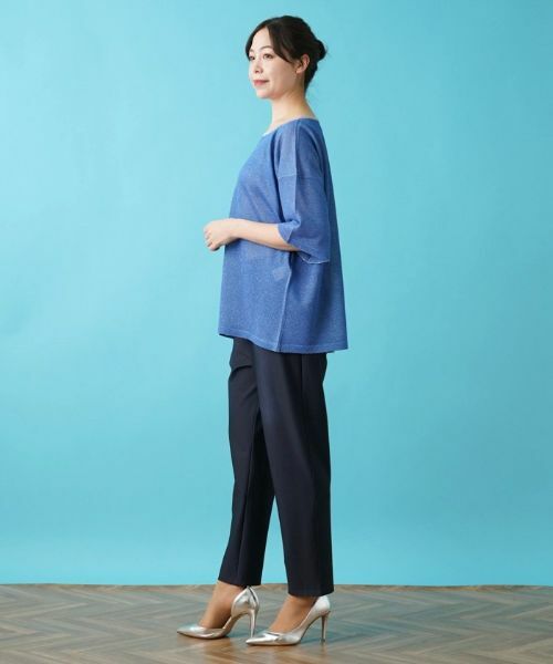 Leilian PLUS HOUSE / レリアンプラスハウス ニット・セーター | 配色セーター【HAND】 | 詳細2