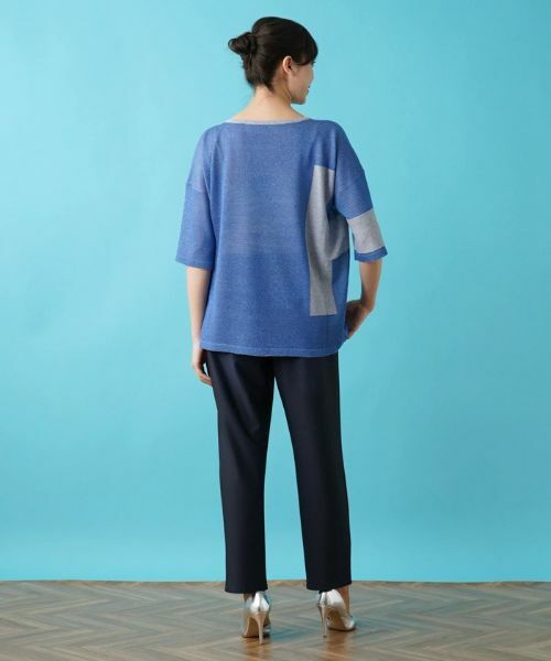 Leilian PLUS HOUSE / レリアンプラスハウス ニット・セーター | 配色セーター【HAND】 | 詳細3