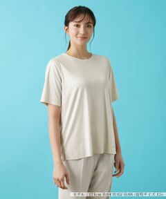 Leilian PLUS HOUSE / レリアンプラスハウス カットソー | シルク100%半袖カットソー