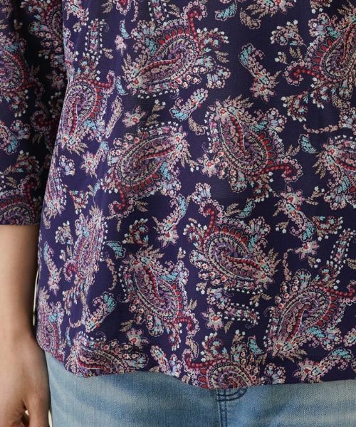 Leilian PLUS HOUSE / レリアンプラスハウス カットソー | 【店舗人気】プリント7分袖カットソー | 詳細13