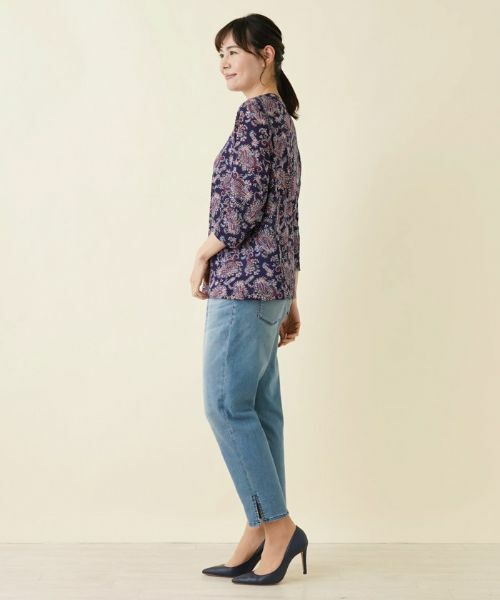 Leilian PLUS HOUSE / レリアンプラスハウス カットソー | 【店舗人気】プリント7分袖カットソー | 詳細5