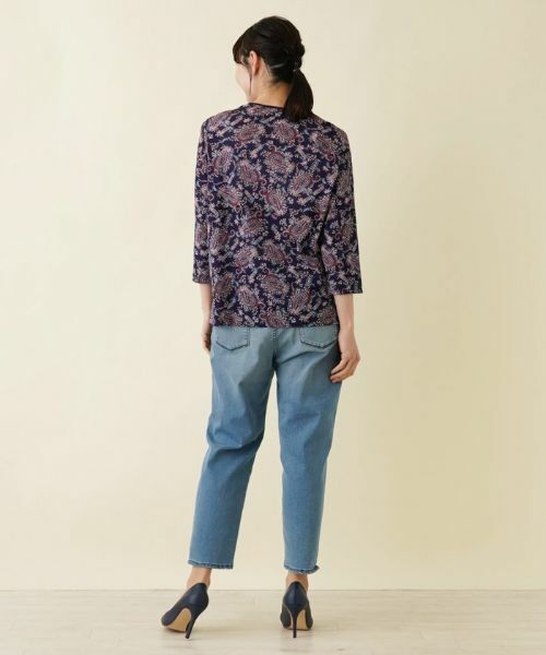 Leilian PLUS HOUSE / レリアンプラスハウス カットソー | 【店舗人気】プリント7分袖カットソー | 詳細6