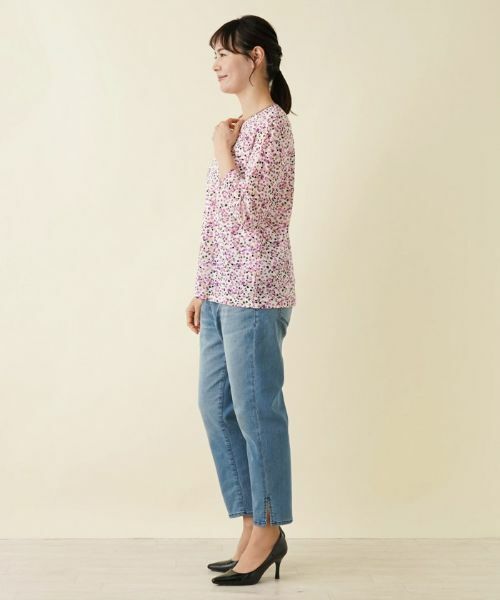 Leilian PLUS HOUSE / レリアンプラスハウス カットソー | 【店舗人気】ドットプリント7分袖カットソー | 詳細16