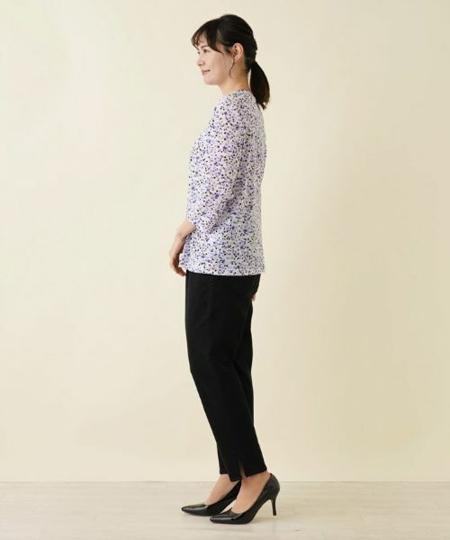 Leilian PLUS HOUSE / レリアンプラスハウス カットソー | 【店舗人気】ドットプリント7分袖カットソー | 詳細2