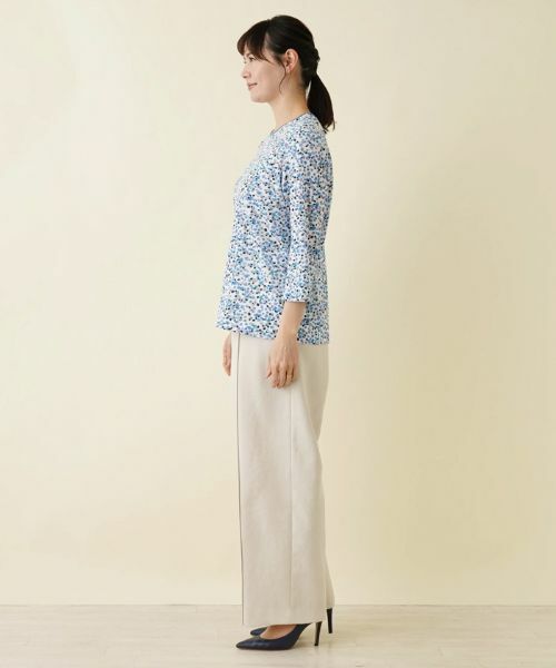 Leilian PLUS HOUSE / レリアンプラスハウス カットソー | 【店舗人気】ドットプリント7分袖カットソー | 詳細5