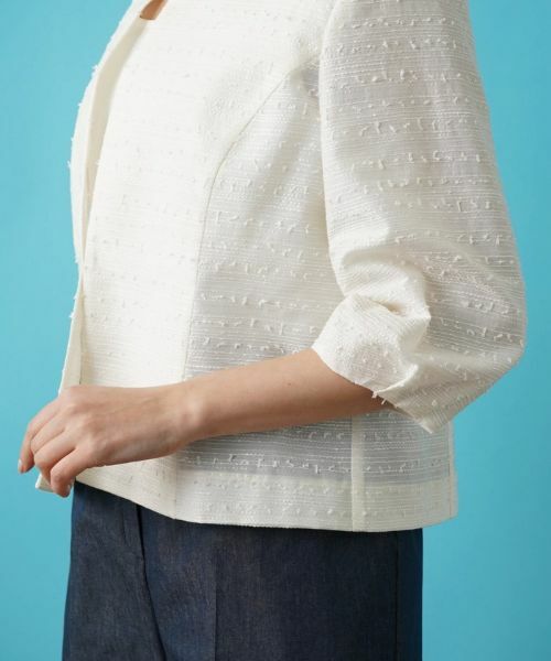 Leilian PLUS HOUSE / レリアンプラスハウス テーラードジャケット | 【店舗人気】ノーカラージャケット【プラス企画】 | 詳細10