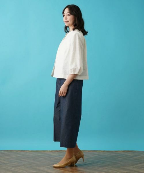 Leilian PLUS HOUSE / レリアンプラスハウス テーラードジャケット | 【店舗人気】ノーカラージャケット【プラス企画】 | 詳細2