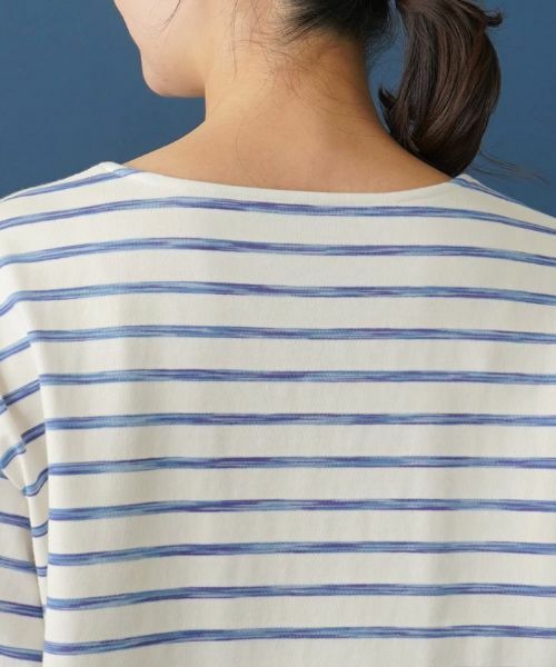 Leilian PLUS HOUSE / レリアンプラスハウス カットソー | ボーダーロングスリーブカットソー | 詳細8