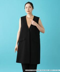 Leilian PLUS HOUSE / レリアンプラスハウス テーラードジャケット | 【セットアップ対応商品】ロングベスト【BOURGE】