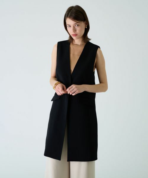 Leilian PLUS HOUSE / レリアンプラスハウス テーラードジャケット | 【セットアップ対応商品】ロングベスト【BOURGE】 | 詳細1