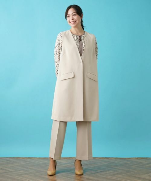 Leilian PLUS HOUSE / レリアンプラスハウス テーラードジャケット | 【セットアップ対応商品】ロングベスト【BOURGE】 | 詳細23